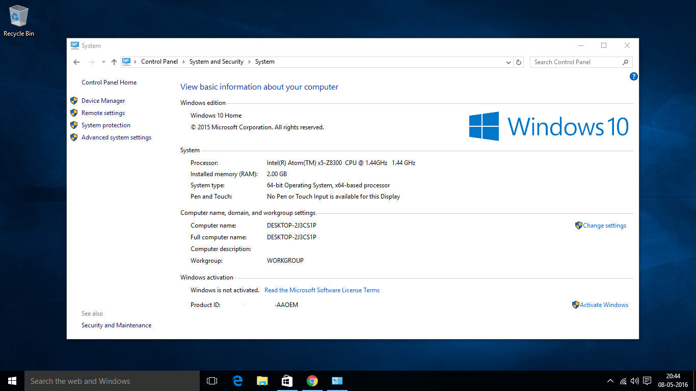 Windows 10 Home N