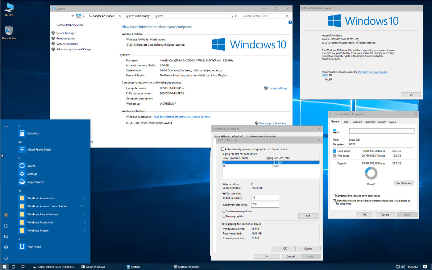 Windows 10 Pro for Workstation